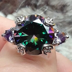 New! 12.8 ct Northern Lights Topaz + Amethyst 8